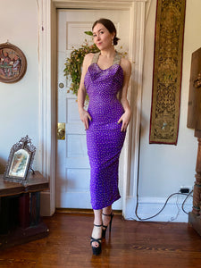 1950s Purple Rhinestone Burlesque Gown (from the collection of Renée Van Doren)
