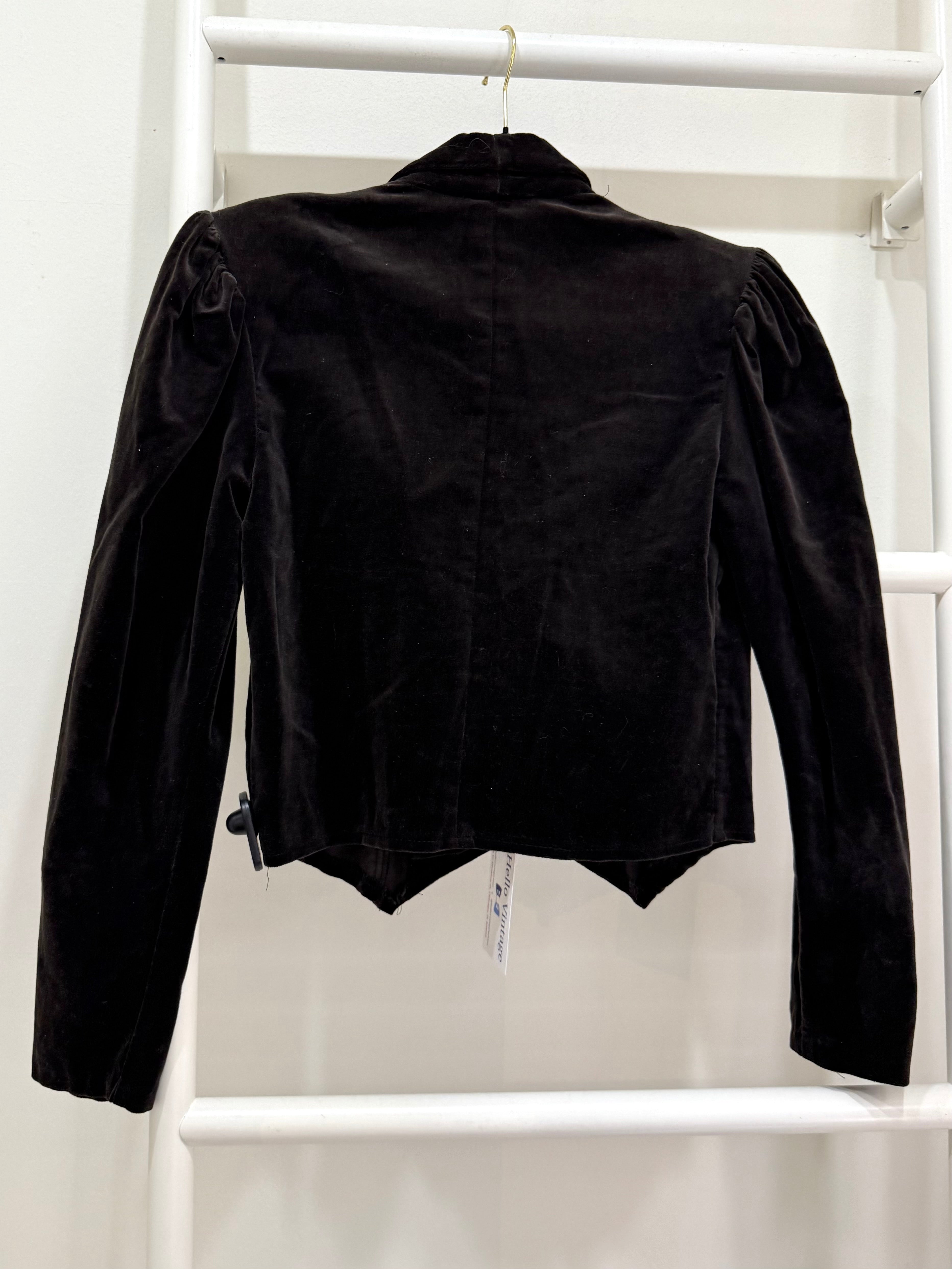 1970s Gunne Sax Black Velvet Jacket