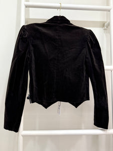 1970s Gunne Sax Black Velvet Jacket