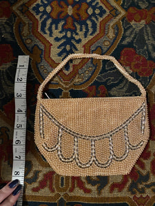 1930s Faux Pearl Beaded Purse